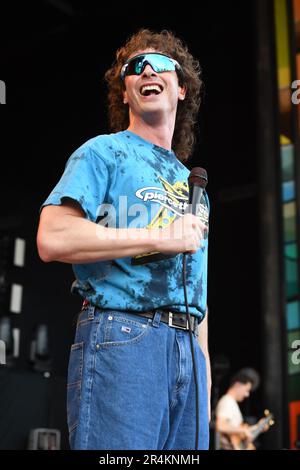 BOCA RATON - MAI 27: Rob Damiani von Don Broco tritt während der Creative Control Tour im Mizner Park Amphitheatre am 27. Mai 2023 in Boca Raton, Florida auf. Kredit: MPI04 / MediaPunch Stockfoto