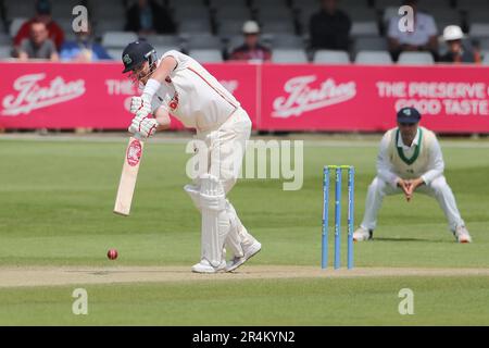 Mark Adair im Batting für Irland bei Essex CCC vs Ireland, Domestic First Class Match Cricket am Cloud County Ground am 28. Mai 2023 Stockfoto