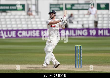 Mark Adair im Batting für Irland bei Essex CCC vs Ireland, Domestic First Class Match Cricket am Cloud County Ground am 28. Mai 2023 Stockfoto