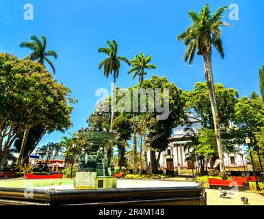 Tropische Landschaft im General Tomas Guardia Park in Alajuela, Costa Rica Stockfoto
