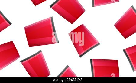 Pop Corn Boxes und Corn Explosion Parts Vector nahtloses Muster isoliert auf weißem Hintergrund. Filmhintergrund. Konsistenz des Unterhaltungswochenendes. Popcorn Stock Vektor