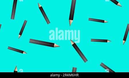 Bleistift mit Radierer aus Kautschuk icon nahtlose Muster Hintergrund. Textmarker Vector Illustration. Bleistift symbol Muster. Stock Vektor