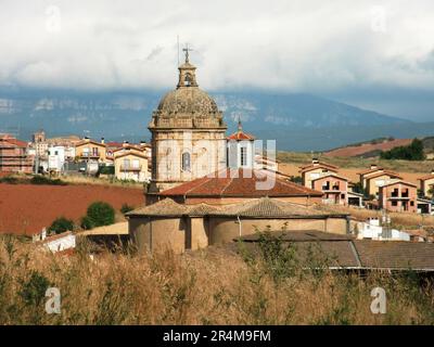 Eindrücke vom Spaziergang auf dem camino frances durch spanien bis zur spanischen Stadt Santiago de Compostela Stockfoto