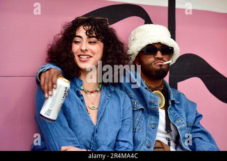 Napa, Kalifornien, USA. 28. Mai 2023. Konzertbesucher beim BottleRock 2023 Music Festival. Kredit: Ken Howard/Alamy Live News Stockfoto