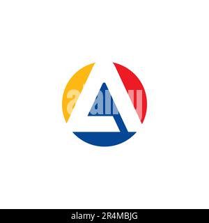 Buchstabe A Logo Modern. Konstruktion erstellen. Eine Ikone Stock Vektor