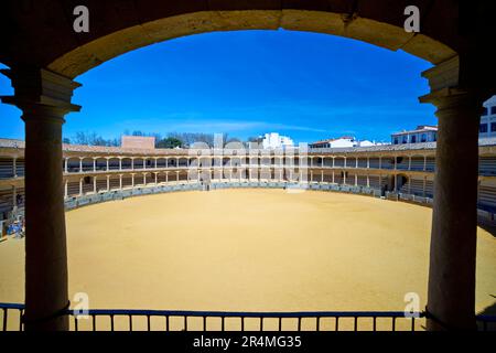 Andalusien Spanien. Ronda. Stierkampfarena (Plaza de Toros) Stockfoto