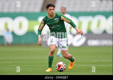 Tokio, Japan. 13. Mai 2023. Vasquez Byron von Tokio Verdy während des 2023 J2 League-Spiels zwischen dem Tokyo Verdy 0-1 FC Machida Zelvia im Ajinomoto Stadium in Tokio, Japan, am 13. Mai 2023. Kredit: AFLO/Alamy Live News Stockfoto