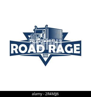 „Road Rage“-Business-Logo im Vektordesign Stock Vektor