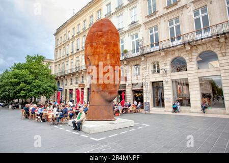 Bordeaux ist eine Hafenstadt an der Garonne im Departement Gironde im Südwesten Frankreichs. Es ist die Hauptstadt der Region Nouvelle-Aquitaine sowie die Präfektur Girond Stockfoto