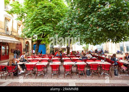 Bordeaux ist eine Hafenstadt an der Garonne im Departement Gironde im Südwesten Frankreichs. Es ist die Hauptstadt der Region Nouvelle-Aquitaine sowie die Präfektur Girond Stockfoto