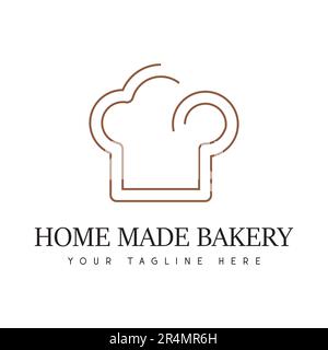 Bakery Logo Design Chef Cap Logo Stock Vektor