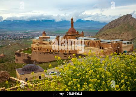 Ishak Pasha Palace (ishakpasa sarayi) in der Nähe von dogubayazit im Osten der Türkei Stockfoto