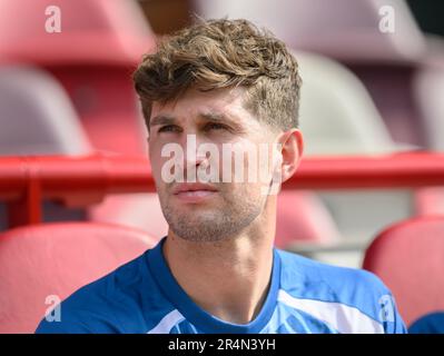 London, Großbritannien. 28. Mai 2023. 28. Mai 2023 - Brentford gegen Manchester City - Premier League - GTECH Community Stadium John Stones von Manchester City während ihres Spiels gegen Brentford im GTECH Community Stadium. Bildkredit: Mark Pain/Alamy Live News Stockfoto