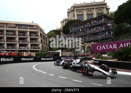 Nyck De Vries von AlphaTauri auf der Strecke während des Grand Prix F1 von Monaco am Circuit de Monaco am 28. Mai 2023 in Monte-Carlo, Monaco. Stockfoto