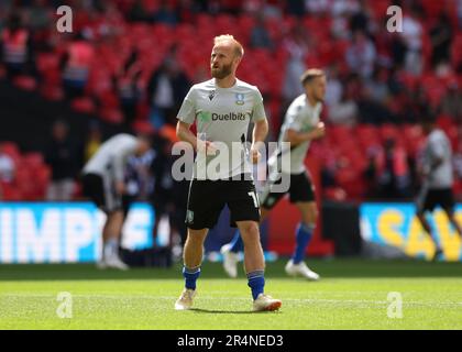 Wembley Stadium, London, Großbritannien. 29. Mai 2023. EFL League One Play Off Football Final, Barnsley gegen Sheffield Wednesday; Barry Bannan von Sheffield Wednesday Warming Up Credit: Action Plus Sports/Alamy Live News Stockfoto