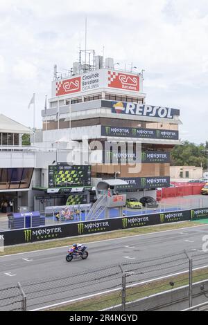 MONTMELLO, SPANIEN – 4. JUNI 2021: Startlinie des Circuit de Barcelona-Catalunya Stockfoto