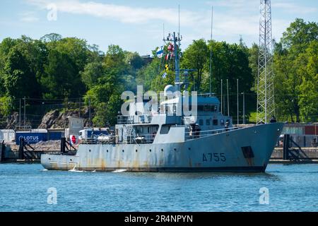 Das französische Ausbildungsschiff FS Lion, A755, Helsinki Stockfoto