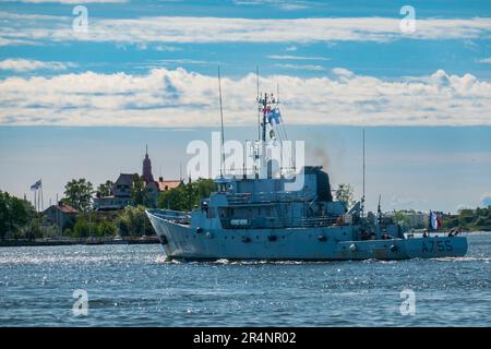 Das französische Ausbildungsschiff FS Lion, A755, Helsinki Stockfoto