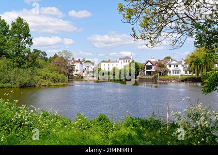 The Riverside at Twickenham an einem heißen Sommertag Greater London England UK Stockfoto