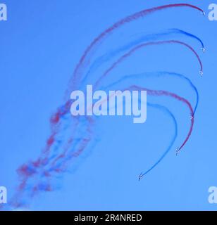 La Ferte Alais, Frankreich. 29. Mai 2023. 50. Auflage des Lufttages Cerny-La Ferte Alais und 70 Jahre Patrouille Frankreichs, am 29. Mai 2023 in La Ferte Alais, Frankreich. Foto: Karim Ait Adjedjou/ABACAPRESS.COM Kredit: Abaca Press/Alamy Live News Stockfoto