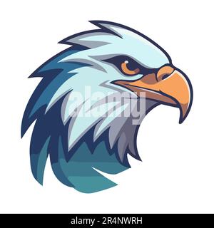 Eagle-Logo. Abstrakter Adlerkopf. Süßes Adlerzeichen. Vektordarstellung Stock Vektor