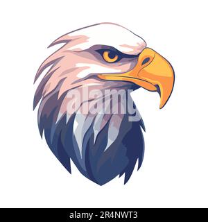 Eagle-Logo. Abstrakter Adlerkopf. Süßes Adlerzeichen. Vektordarstellung Stock Vektor