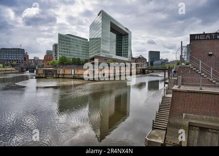 Hamburg, Hansestadt, Norddeutschland, Waterkant, Haus, Haus, Gebäude, der Spiegel, Spiegel, Spiegel-Haus, Stockfoto