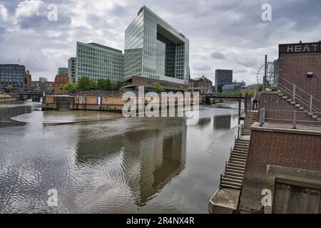 Hamburg, Hansestadt, Norddeutschland, Waterkant, Haus, Haus, Gebäude, der Spiegel, Spiegel, Spiegel-Haus, Stockfoto