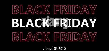 Black friday Vektor-Design-Banner Stock Vektor