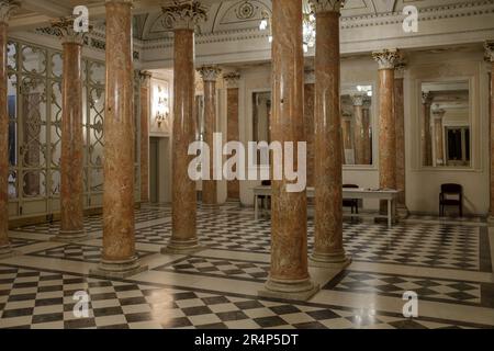 Innenansicht des Teatro della Pergola, Florenz, Toskana, Italien Stockfoto