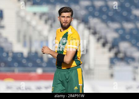 Chester le Street, Großbritannien. 29. Mai 2023Shaheen Afridi von Nottinghamshire während des Vitality T20 Blast Match zwischen Durham und Notts Outlaws am Seat Unique Riverside, Chester le Street am Montag, 29. Mai 2023. (Foto: Robert Smith | MI News) Kredit: MI News & Sport /Alamy Live News Stockfoto