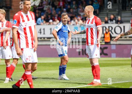 Lyngby, Dänemark. 29. Mai 2023. Frederik Gytkjaer (26) von Lyngby Boldklub, gesehen während des dänischen Superliga-Spiels 3F zwischen Lyngby Boldklub und Aalborg BK im Lyngby-Stadion in Lyngby. (Foto: Gonzales Photo/Alamy Live News Stockfoto