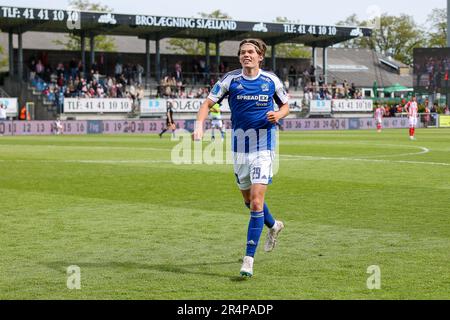 Lyngby, Dänemark. 29. Mai 2023. Lucas Hey (29) von Lyngby Boldklub gesehen nach dem dänischen Superliga-Spiel 3F zwischen Lyngby Boldklub und Aalborg BK im Lyngby Stadion in Lyngby. (Foto: Gonzales Photo/Alamy Live News Stockfoto