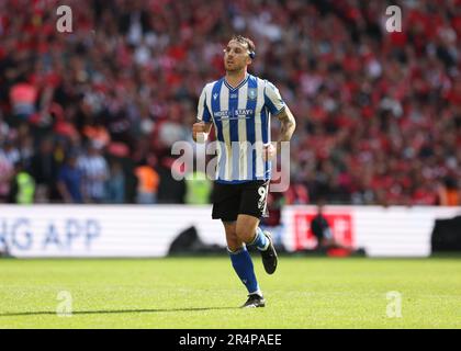 Wembley Stadium, London, Großbritannien. 29. Mai 2023. EFL League One Play Off Football Final, Barnsley gegen Sheffield Wednesday; Lee Gregory von Sheffield Wednesday Gutschrift: Action Plus Sports/Alamy Live News Stockfoto