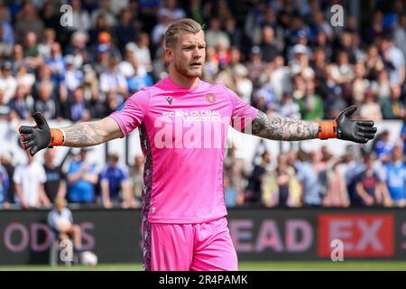 Lyngby, Dänemark. 29. Mai 2023. Torwart Nico Mantl von Aalborg Boldklub, gesehen während des dänischen Superliga-Spiels 3F zwischen Lyngby Boldklub und Aalborg Boldklub im Lyngby-Stadion in Lyngby. (Foto: Gonzales Photo/Alamy Live News Stockfoto