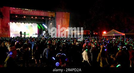 Napa, USA. 28. Mai 2023. White Panda tritt am 3. Tag des BottleRock Napa Valley Music Festivals auf der Napa Valley Expo am 28. Mai 2023 in Napa, Kalifornien, auf. Foto: Casey Flanigan/imageSPACE/Sipa USA Kredit: SIPA USA/Alamy Live News Stockfoto