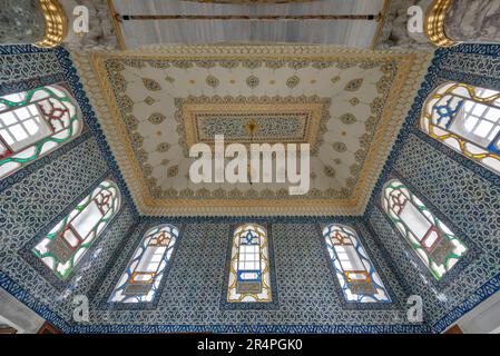 Bibliothek von Sultan Ahmed III (Enderun-Bibliothek) im Topkapi-Palast, Istanbul, Türkei Stockfoto