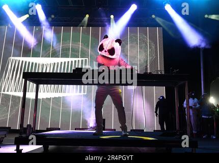 Napa, USA. 28. Mai 2023. White Panda tritt am 3. Tag des BottleRock Napa Valley Music Festivals auf der Napa Valley Expo am 28. Mai 2023 in Napa, Kalifornien, auf. Foto: Casey Flanigan/imageSPACE Credit: Imagespace/Alamy Live News Stockfoto