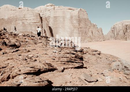 Petra, Wadi Rum Wüste, Jordanien Stockfoto