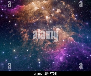 Nebel und Galaxien im Weltraum. ETA Carinae, Carina Nebula - diese riesige Wolke aus Gas und Staub. Elemente dieses Bildes, bereitgestellt von der NASA. Stockfoto