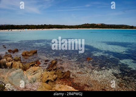 Der Strand von Cala Brandinchi Stockfoto