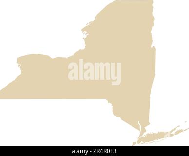 BEIGE CMYK-Farbkarte von NEW YORK, USA Stock Vektor
