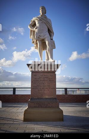 Die Statue von Sir William de la Pole, Hull, Großbritannien Stockfoto