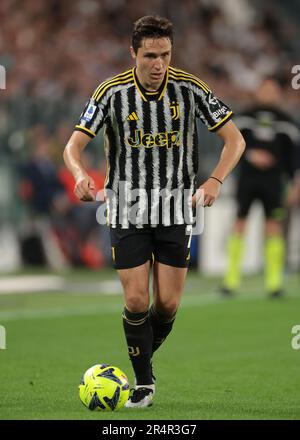 Turin, Italien. 28. Mai 2023. Federico Chiesa von Juventus beim Spiel der Serie A im Allianz-Stadion, Turin. Der Bildausdruck sollte lauten: Jonathan Moscrop/Sportimage Credit: Sportimage Ltd/Alamy Live News Stockfoto