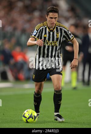 Turin, Italien. 28. Mai 2023. Federico Chiesa von Juventus beim Spiel der Serie A im Allianz-Stadion, Turin. Der Bildausdruck sollte lauten: Jonathan Moscrop/Sportimage Credit: Sportimage Ltd/Alamy Live News Stockfoto