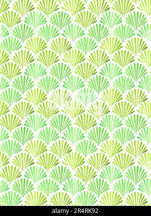 Sea Shell Punktmuster Nahtloses Muster Modedesign Modefarben Tapete Textiloberfläche Geschenkpapier, Art Déco Nahtloses Muster. Geometrische Flor Stockfoto