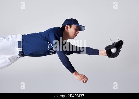 Japanischer Baseballspieler Stockfoto