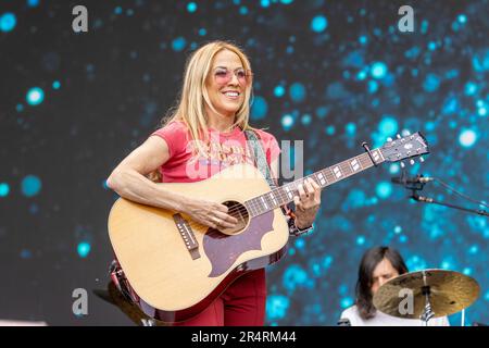 Napa, USA. 28. Mai 2023. Sheryl Crow während des BottleRock Music Festivals am 28. Mai 2023 in Napa, Kalifornien (Foto: Daniel DeSlover/Sipa USA) Guthaben: SIPA USA/Alamy Live News Stockfoto