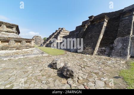 Die majestätischen Ruinen von El Tajin in Veracruz sind einige der kunstvollsten und einzigartigsten mesoamerikanischen Ruinen in Mexiko Stockfoto