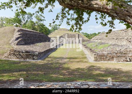 Die majestätischen Ruinen von El Tajin in Veracruz sind einige der kunstvollsten und einzigartigsten mesoamerikanischen Ruinen in Mexiko Stockfoto